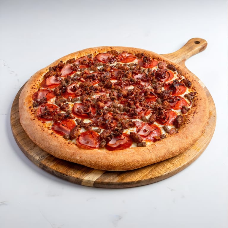 Indulge in Our Meat Lovers Pizza