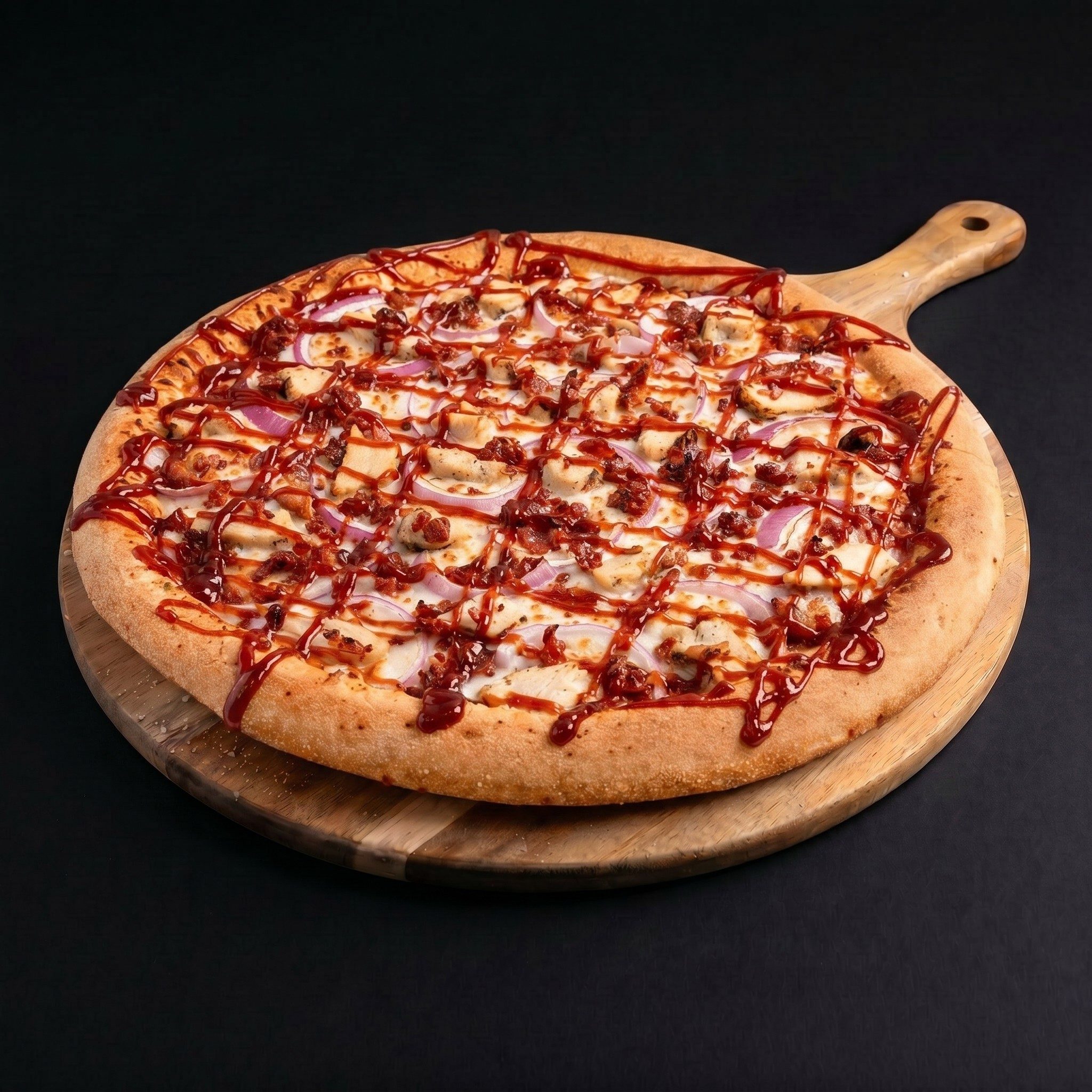 BBQ Chicken Pizza.