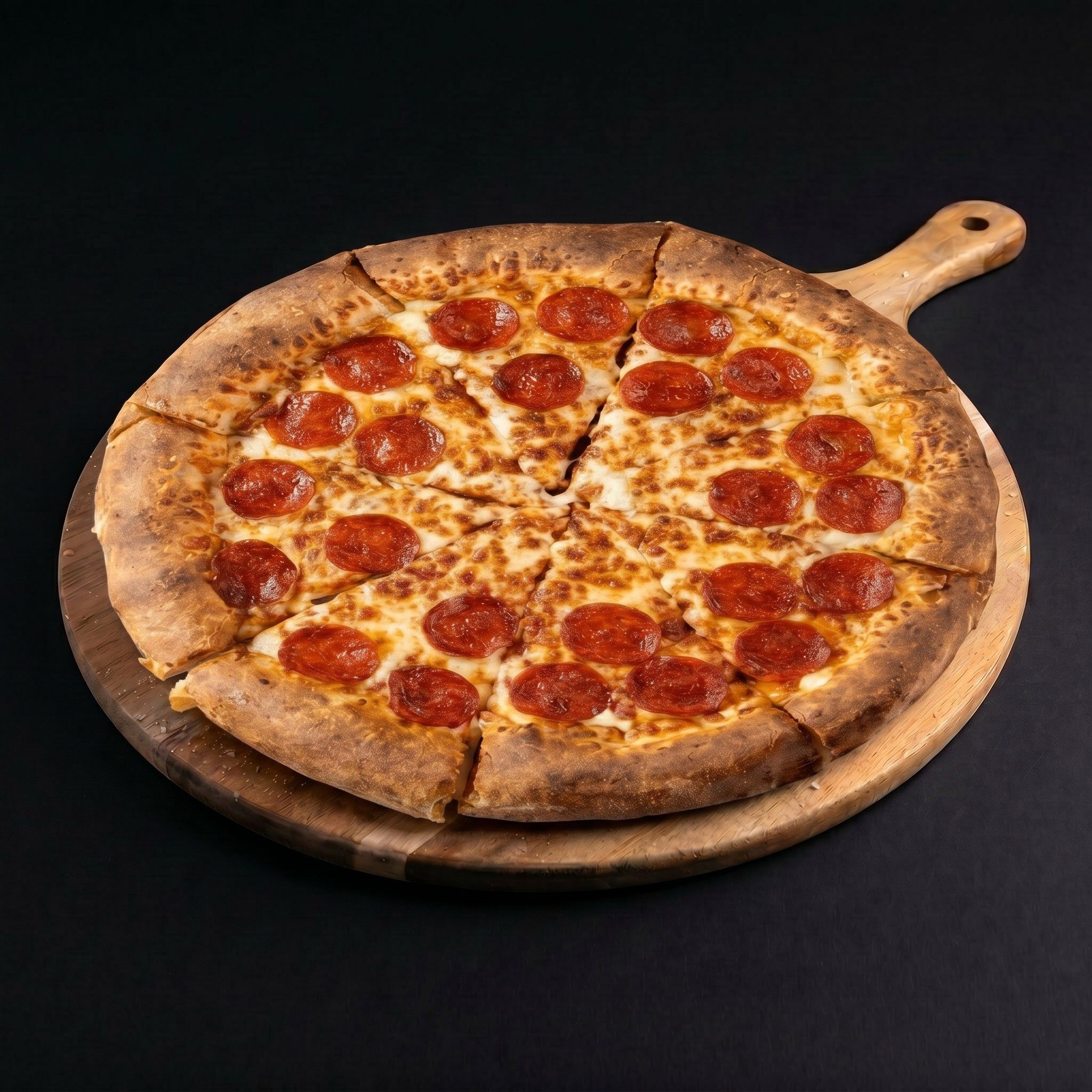 Stuffed Crust Pepperoni Pizza.
